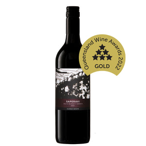 Clovely Estate Saperavi wine. Queensland Wine Awards 2022 Gold award